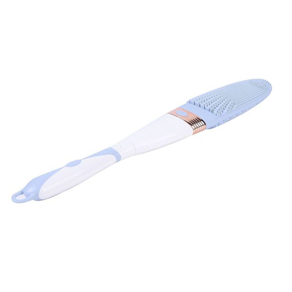 Silikon Badeb&uuml;rste mit langem Griff und elektrischer Vibration, Blau image number 6