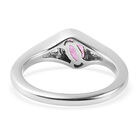 Premium Ilakaka Rosa Saphir und Zirkon Ring, 925 Silber platiniert, 0,83 ct. image number 5