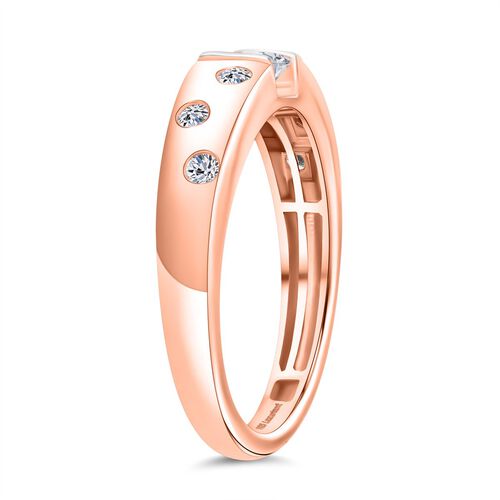 LUXURIANT SGL zertifizierter SI-GH Labor Diamant zweifarbiger Ring - 0,50 ct. image number 4