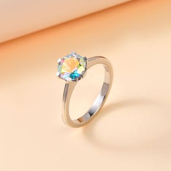 Merkur mystischer Topas Ring 925 Silber (Gr&ouml;&szlig;e 17.00) ca. 1,20 ct