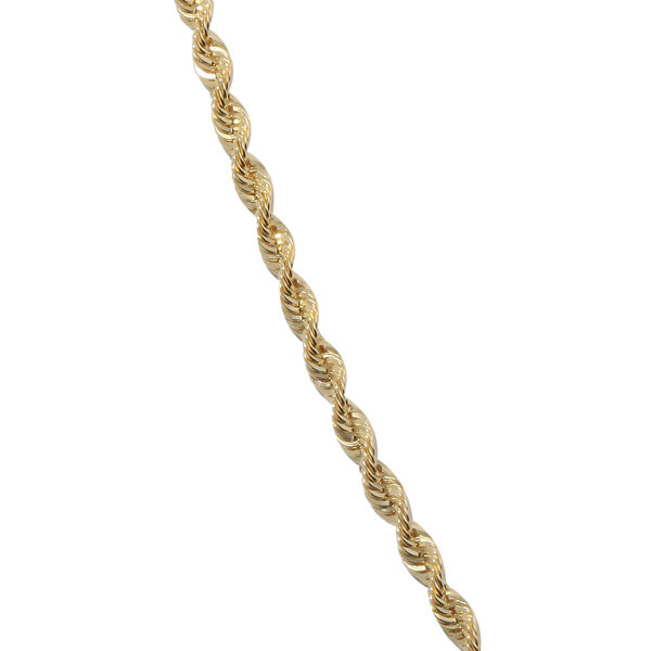 Italienische Diamantschliff Kordelkette, ca. 92 cm, 375 Gelbgold ca. 4,53g image number 1