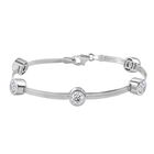 J Francis gefertigt mit SWAROVSKI Zirkonia Armband ca. 19 cm 925 Silber rhodiniert