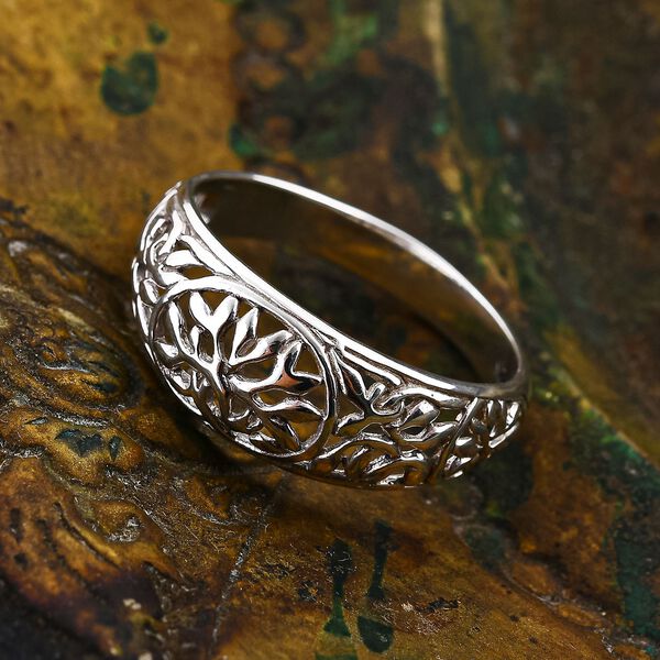 Royal Bali - 925 Silber Ring (Größe 19.00) ca. 3,44g image number 1