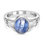 Kyanit Ring 925 Silber platiniert (Größe 20.00) ca. 2,64 ct