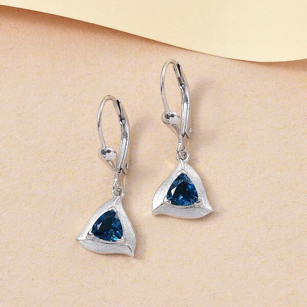 AA London Blautopas Ohrringe - 1,15 ct. image number 2