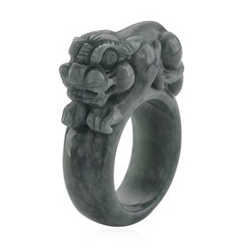 Natürlicher Olmek Jadeit Pixiu Ring - 90 ct.