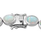 Natürliches, äthiopisches Welo Opal Armband, ca. 20 cm, 925 Silber platiniert ca. 10.92 ct image number 2