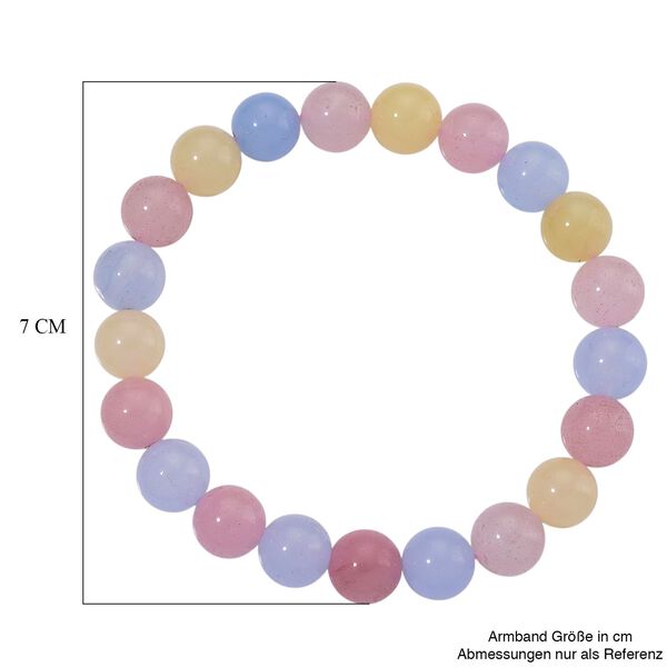 Multi Beryll Quarzit Armband Flexibles cm ca. 150.00 ct image number 4