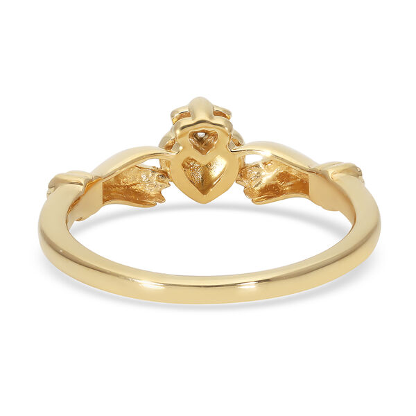 Diamant Ring 925 Silber vergoldet image number 5