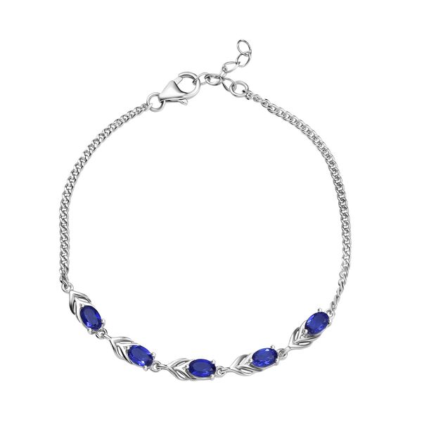 Tansanit Farbe Quarz Armband, 19 cm - 2,49 ct.