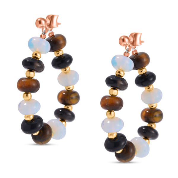 Mehrfarbige Edelstein-Ohrringe - 59 ct. image number 4