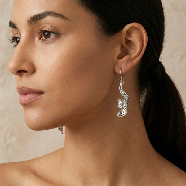 Royal Bali Kollektion - Ohrringe im Twist-Design, 925 Silber image number 2