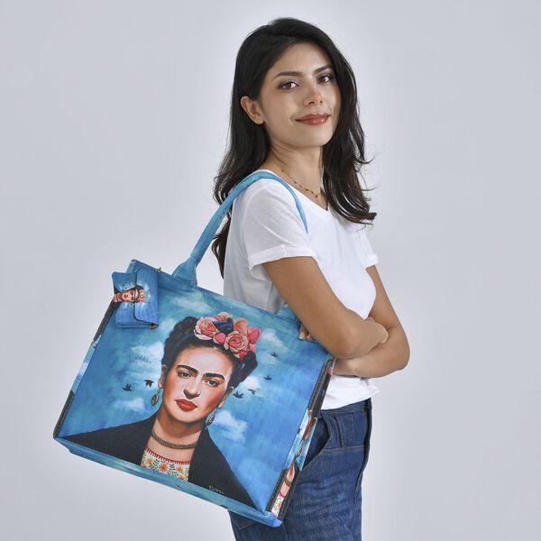 2er Set Shopper und Geldb&ouml;rse - Frida Kahlo Selbstportrait image number 11