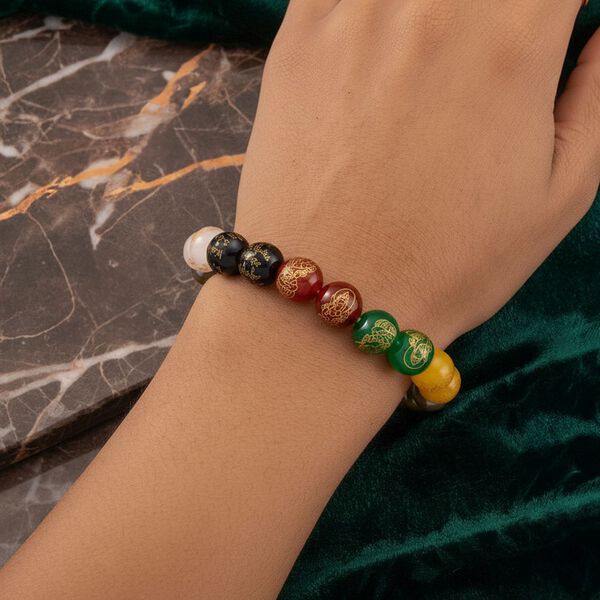 Mehrfarbig Edelsteine, Terahertz Armband ca. Flexibles cm ca. 135.00 ct image number 3