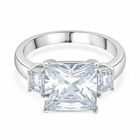 Lustro Stella Weißer Zirkonia Ring 925 Silber rhodiniert (Größe 18.00)