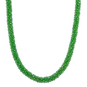 Grüne Magie Farbe Kristall-Halskette, 50+5 cm