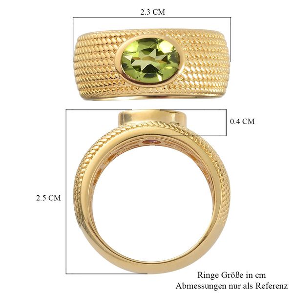 Natürlicher Peridot-Bandring - 1,30  ct. image number 7