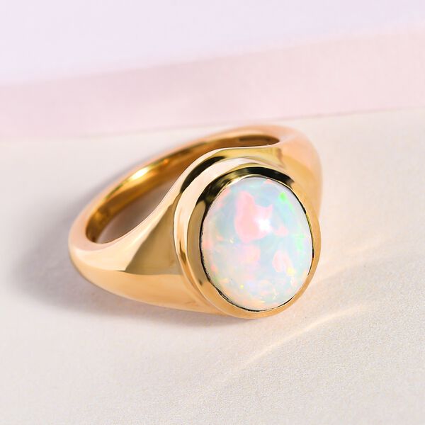 Nat&uuml;rlicher, &auml;thiopischer Opal-Ring - 2,28 ct. image number 2