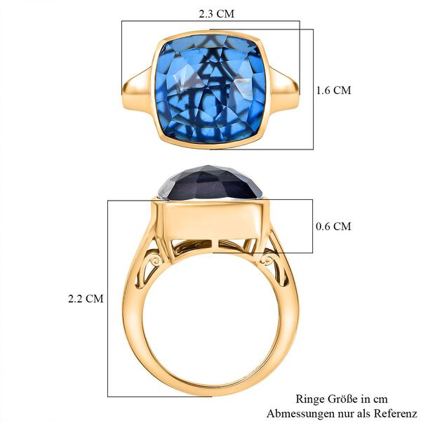 D'Joy blauer Triplett Quarz Ring - 9,99 ct. image number 6