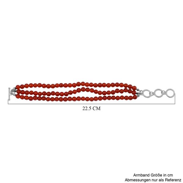 Rotes Achat-Armband, 18 cm - 30 ct image number 5