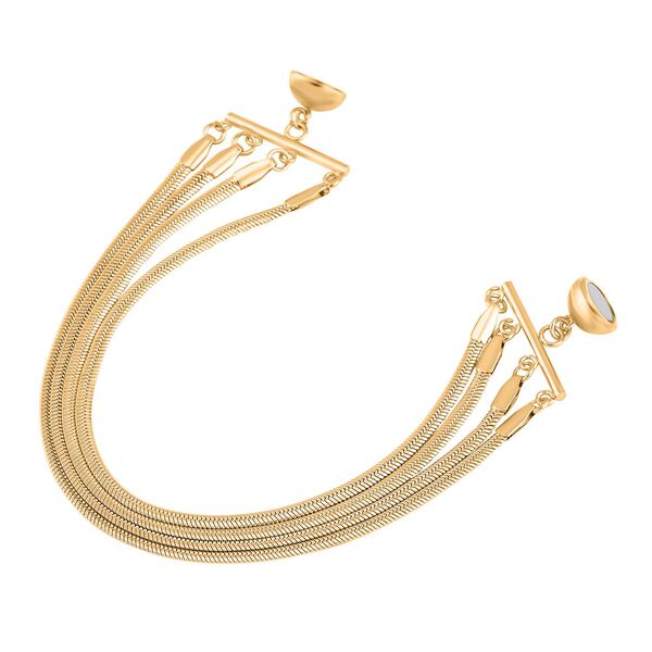 Schlangen-Armband 19cm, Goldton image number 2