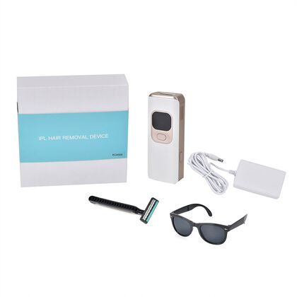 Seidenweich Haarentfernungsger&auml;t zur dauerhaft sichtbaren Haarentfernung, mit modernster IPL-Technologie, inkl. Zubeh&ouml;r