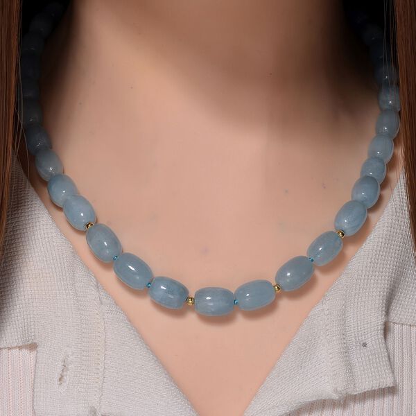 Aquamarin Halskette, 50cm - 330 ct. image number 2