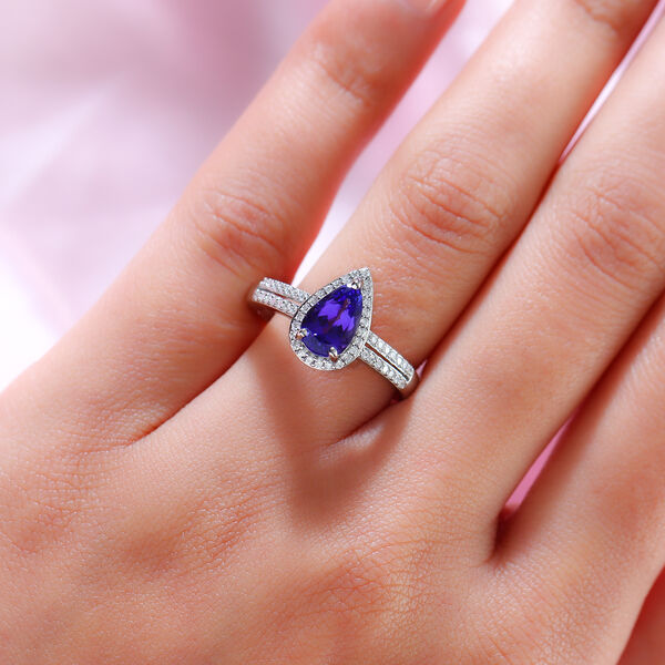 RHAPSODY AAAA Tansanit und VS EF Diamant Ring in 950 Platin- 2,44 ct. image number 12