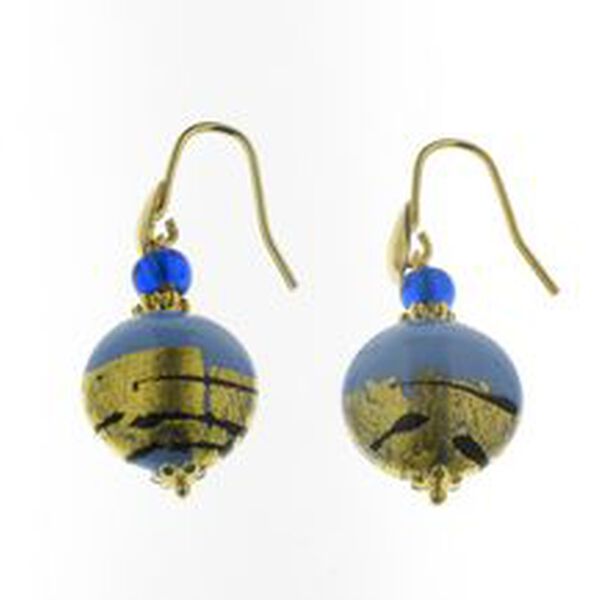 IL MURANO DI FRANCESCA- blaue Muranoglas aus Italien DISC Ohrringe