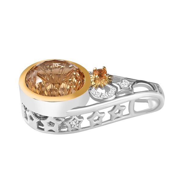 GP Kollektion - Citrin Anh&auml;nger 925 Silber  ca. 4.19 ct image number 4