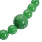 Grüne Jade Halskette, ca. 45 cm, 925 Silber rhodiniert ca. 770,00 ct image number 3