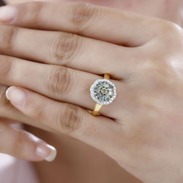 Alexandrit  und Moissanit Ring - 1,08 ct. image number 3