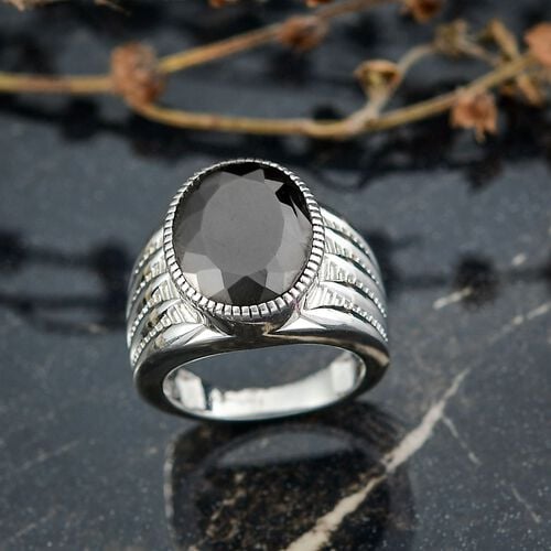 Elite Shungit Ring 950 Kupfer (Größe 17.00) ca. 5,35 ct image number 1