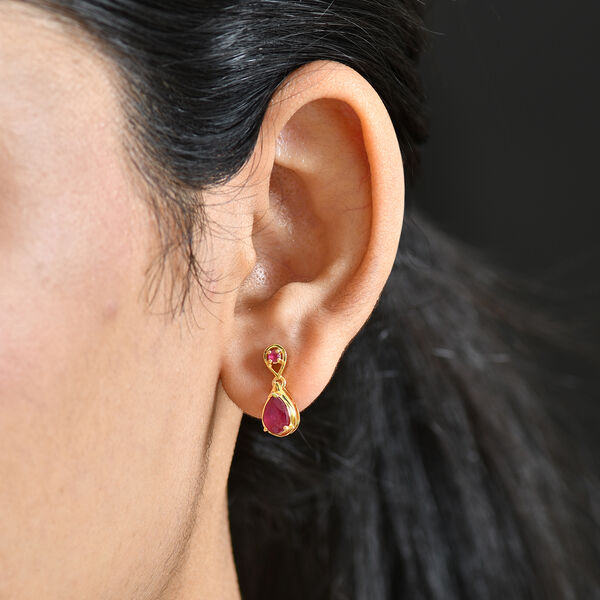 D'Joy afrikanische Rubin Ohrringe - 2,18 ct. image number 3