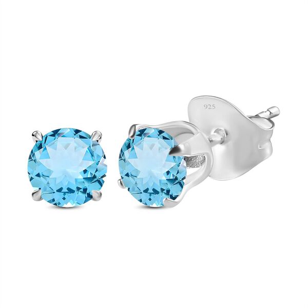 Mehrfarbige Edelstein Ohrringe, 925 Silber ca. 3.38 ct image number 5