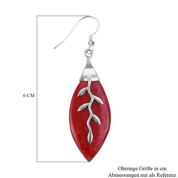 Royal Bali Kollektion - Koralle Ohrh&auml;nger 925 Silber&nbsp; image number 5