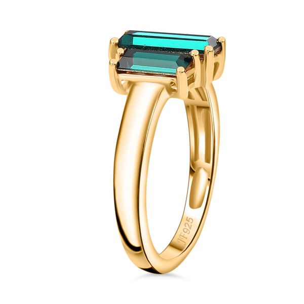 J Francis gefertigt mit SWAROVSKI- Smaragd Swarovski Kristall Ring image number 4