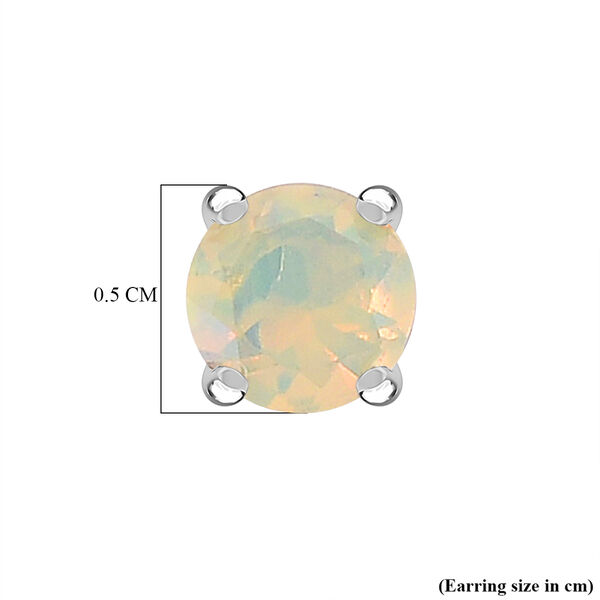 D'Joy Nat&uuml;rlicher, &auml;thiopischer Welo Opal Ohrringe 925 Silber Rhodiniert (10-15 Werktage Lieferzeit) ca. 0.90 ct image number 5