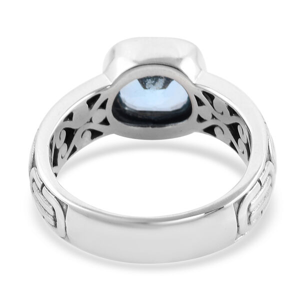Royal Bali Kollektion - himmelblauer Topas-Ring, 925 Silber  ca. 3,12 ct image number 4