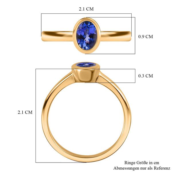 AA Tansanit Ring - 0,90 ct. image number 5