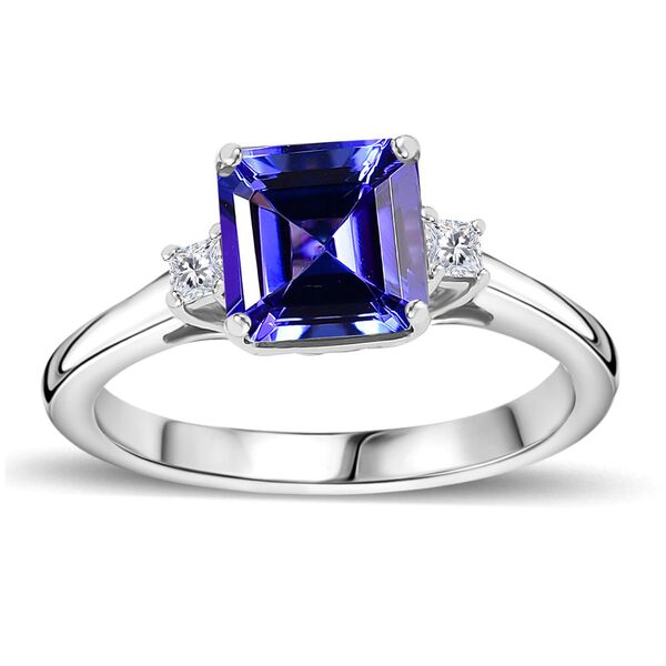 RHAPSODY AAAA Tansanit und Diamant Ring in 950 Platin - 2,09 ct. image number 4