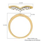 Diamant-Ring, 925 Silber Gelbgold Vermeil  ca. 0,25 ct image number 5