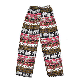 Hose für Damen, Rosa und schwarz