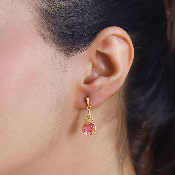 Sunset Triplett Quarz Ohrringe, ca. 2,87 ct. image number 3