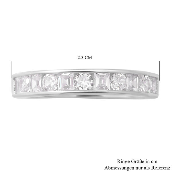 LUSTRO STELLA - Zirkonia Ring 925 Silber rhodiniert  ca. 0,87 ct image number 5