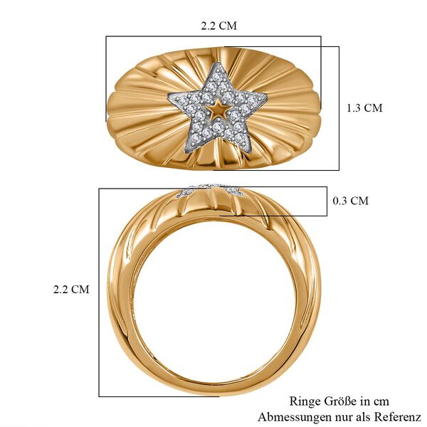 GP Celestial Dream Kollektion- Diamant und blauer Saphir-Ring - 0,12 ct. image number 7