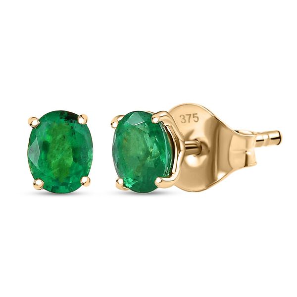 AAA Smaragd Ohrstecker - 0,70 ct. image number 0