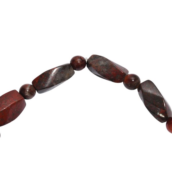 Rotes Tigerauge Armband Flexibel (18 cm), ca. 73.00 ct image number 4