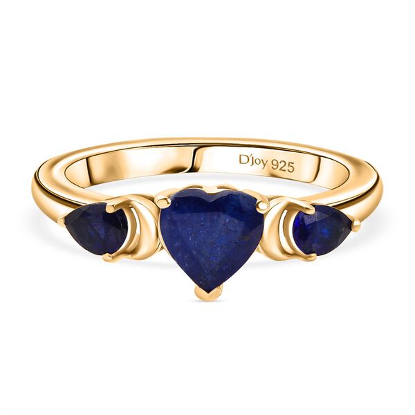 D'Joy Masoala Saphir (Fissure gef&uuml;llt) Ring 925 Silber vergoldet (Gr&ouml;&szlig;e 21.00) ca. 1,78 ct image number 0