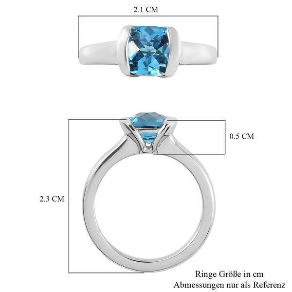 Schweizer Blautopas-Ring - 1,72 ct. image number 7